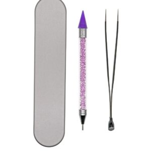 Rhinestone Picker Dotting Diamond Painting Pen Wax Pencil Dual-ended Gems Crystal Beads Handle Tweezers Manicure Nail Art DIY 5D Diamond Art Painting Accessories Decoration Tool