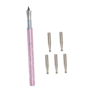 Mikinona Nail Art Toolkit with 1 Set Drawing Pens Pen Points Pens for Nails Nail Dotting Tool Kit for Diy