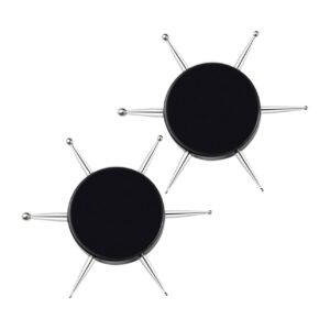 Gogogmee 2pcs Circular Drill Pen Nail Art Tool Set 6 Sizes Dotting Pen for Diy Nail Art Scrapbooking Card Making