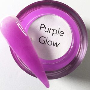 Glow in The Dark Acrylic Powder 1oz/28g Luminous Purple Glow Acrylic Nail Powder (Purple Glow)
