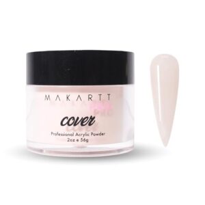 MakarttPro Tawny Rose Acrylic Powder – 56g/2oz Nude Pink Cover Powder for Acrylic Nail Extensions
