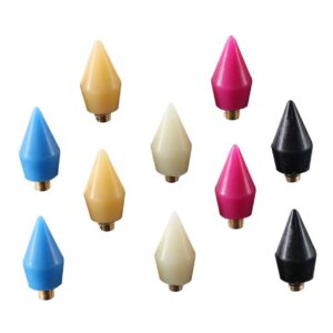MERRYHAPY Nail Art Pen Heads 10pcs Set of Replacement Dotting Crayon Heads for Diy Nail Art Projects