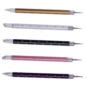 LALADEFIEE Nail Art Design Manicure Pen Ultra Thin Tip Brush Metal Glue Material Nail Polish Pens