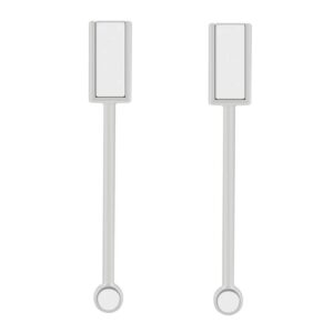 2 Pieces Double-head Magnet Stick Magic Magnet Stick for 3D Magnetic Cat Eye Gel Magic Nail Art Manicure Tool>Gray
