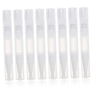 CANIGHT 8pcs Empty Lip Gloss Tube Nail Oil Applicators Cuticle Oil Pens Nail Art Tool Brush Pen