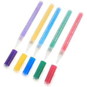Beavorty Nail Art Diy Tool Manicure Pen Fine Line Drawing Pens Lightweight and Comfortable Handle