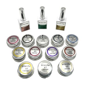 Optimus Pro Mirror Chrome Powder Collection 12 colors-A10