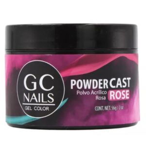 GC Nails Powder Cast Rose Acrylic Powder> 2 oz