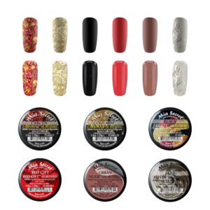 Mia Secret Christmas Themed Acrylic Powder Remix Collections (6pk) MADE IN USA (Rudolph)