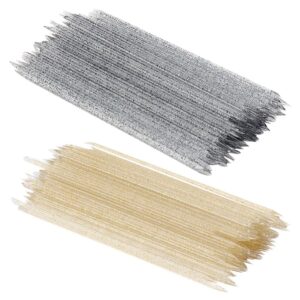 FOMIYES Nail Art Dotting Stick 200pcs Set Cuticle Remover Tools Plastic Manicure Sticks Essential Nail Art Supplies for Women