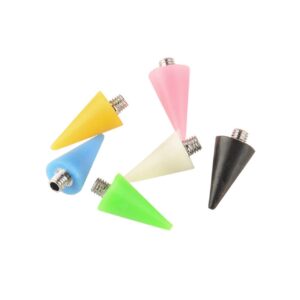 IWOWHERO Wax Dotting Pen Replacement Tips 3pcs Acrylic Dotting Pen Tips Nail Art Rhinestones