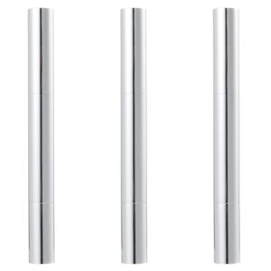 POPETPOP 3 Pcs Empty Nail Oil Pen with Brush>Cuticle Oil Pen for Nails>Sliver Cosmetic Lip Gloss Containers