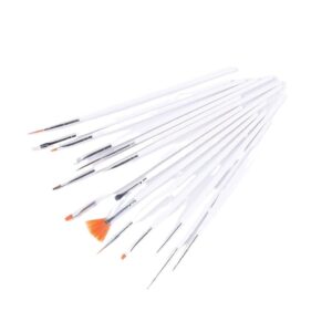 BLAJXYF Nail Brush Set Light Therapy Pen Paint Pen Thread Pen Spot Drill Pen Smud Pen(OneColor)