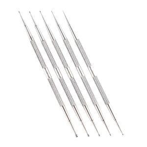 NOLITOY Nail Pen Set 5pcs Dual-head Manicure Salon Pen Nail Art Accessory Stylus