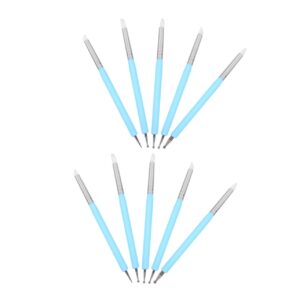Beatifufu Non-deformable Nail Art Tools 2 Sets Gel Nail Art Pens for Diy Manicure