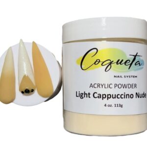 Acrylic Nail Powder of Coqueta Nail System (Light Cappuccino Nude)