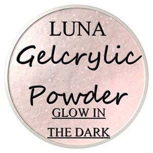 SHEBA NAILS Gelcrylic Acrylic Powder – 1OZ. – Luna Glistening Pink (Glow in the Dark)