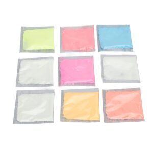 Odorless Luminous Powder Neon Pigment Powder for DIY Craft Soap Nail Art 9 Packs for Acrylic Nails