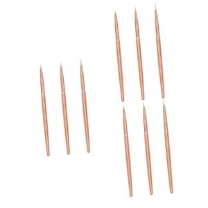 FOMIYES 3sets Professional Nail Art Pen Set Thin Brush Nail Liner for Gel Polish Art Drawing Pens for Home Salon 3pcs*3