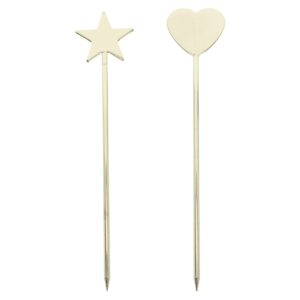 TEONEI Nail Art Stirring Rod Pigment Mixing Stick,Nail Art Needle Stick,Acrylic UV Gel Mixing Tools Dotting Pen,2Pcs
