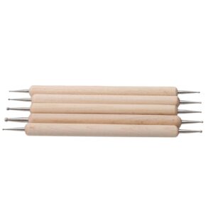 ShanLily 5Pcs Dotting Pens, Nail Art Design Tools For Drawing, Embossing Tools For Paper, Art Dotting Tools For Nail Art, Ball Tip Clay Tools Sculpting Stylus