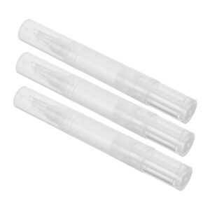 Mikinona Nail Nutrition Oil Tube Twist Pen Brush Lip Gloss Container for Travel