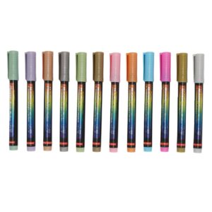 Enforose 12pcs Nail Art Pens,Nail Graffiti Dotting Pen,High Elasticity DIY Nail Design Kit,Colorful Nail Art Drawing Pen for Daily Life Salon