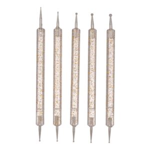 Nail Art Dotting Pen Gel Painting Acrylic Handle Rhinestones Crystal Pens Kit for Manicure