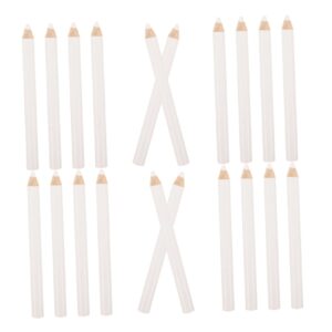 minkissy 3sets Nail Art Tools Set Point Drill Pen Dotting Pen White Nail Pencil for Professional or Beginner 20pcs*3
