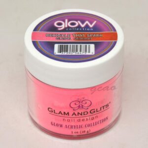 Glam and Glits ACRYLIC Glow in the Dark Dip Powder – Rekindle That Spark 2041
