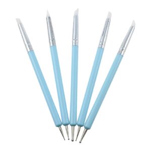 Nail Dotting Tool – Dotting Tools naiil art | Double Tipped Nail Pen Silicone Clay Sculpting Tools | Pottery Polish & Decoration Products, Point Drill Pen For Young, Old, Professionals