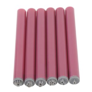 6Pcs Nails Art Flower Stamp Pen>Fine Tip Portable Nail Art Pen Set Nail Art Dotting Tools with Different Patterns for Girls Women