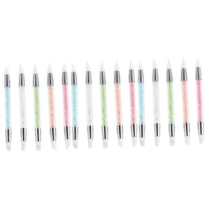 FOMIYES 3sets Multifunctional Nail Art Tool Drill Pen Dotting Pen Rhinestones Picker 5pcs*3