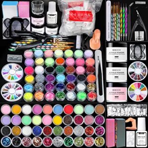 Morovan Colored Acrylic Powder – Acrylic Powder Gel Nail Polish Top Base Coat