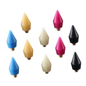 PACKOVE 10 Pack Dotting Nail Pencil Heads Nail Art Pen Heads Rhinestones Gems Tool for Diy and Salon Use