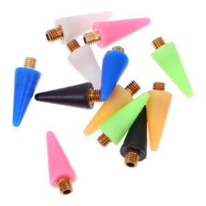 PACKOVE 12pcs Set Tip Nail Rhinestone Picker Wax Tip for Professional Nail Salons