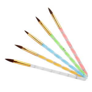 HAPINARY Professional Nail Art Pens Set 5pcs Nail Line Drawing Pens Nail Brushes Diy Nail Art Tools