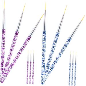CALLARON 12 pcs Nail Art Design Brush Pens Detail Pens for Gel Polish DIY Nail Art Elegant Durable for Painting Flowers and Patterns at Home