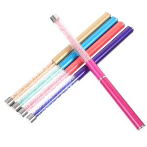 LIFKOME Diy Nail Art Kit 5pcs Pull Line Brush Set Nail Gel Polish Pens for Home Use