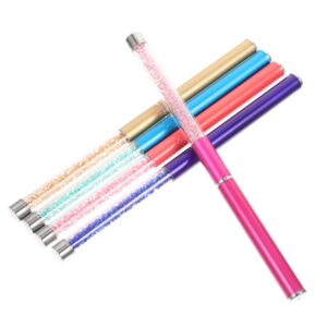 SKISUNO Nail Art Decorative Nail Pens Set 5pcs Pull Line Brush Oblique Head for Manicure Portable Pen