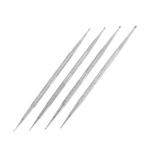 Balacoo 4pcs Nail Art Dot Pen Manicure Rhinestone Pickers Diamond Drilling Pen Nail Art Crafts Tool Dotting Pen Tools Women Manicure Supplies Rhinestones Miss Stainless Steel Applicator