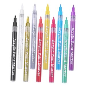 FOYTOKI Nail Art Marker Pen Set 10pcs Manicure Tools for Women Nail Art Paint Pen Kit Fine Tip Ideal for Home and Salon Use