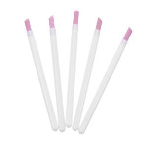 NULYLU Nail Polish Pens for Nail Art 5pcs Cuticle Remover Dead Skin Remover Portable Manicure Tool