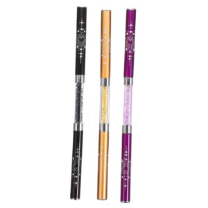 Healeved Nail Art Diy Painting Pen 3pcs Manicure Tool Set Brush for Nails Beushes