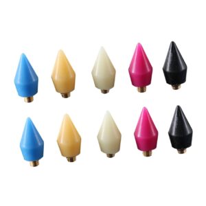 Beaupretty 10pcs Dotting Pencil Head Nail Art Pen Head Replacement Lightweight Reusable for Diy Nail Art Mixed Colors