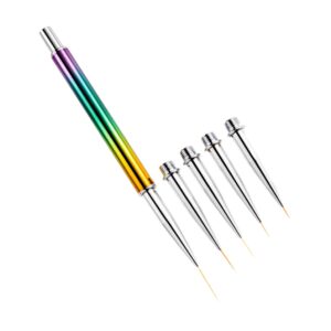 BIUDECO Nail Art Pen Replacement Heads 5 Sizes Set Nail Art Brushes for Manicure