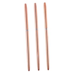 IWOWHERO 3pcs Nail Art Line Pen Set Comfortable Grip Portable Nail Painting Tools for Home Salon