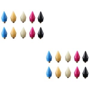FOMIYES 2sets Dotting Tool Set Nail Art Pencil Head Lightweight for Nail Gel French Manicure 10pcs*2