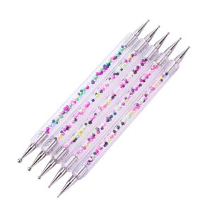 MERRYHAPY Nail Dotting Tool Pen Double Head Acrylic Stylus Rhinestones Picker for Nail Art Manicure