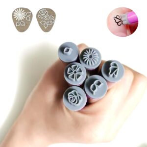 6pcs Nail Art Pen>Nail Art Stamp Pen for Women>Nail Art Stamp Pen Set>Can be used as a home DIY tool for girls>Nail Art Design Tool